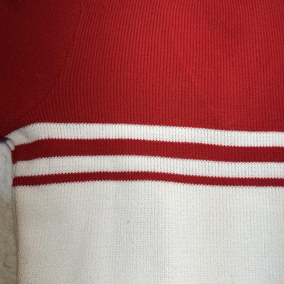 Rare Vintage Arkansas Razorback V Neck Womens Knit Sweater Size Med Made In USA - Picture 8 of 8